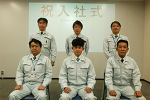 東北事業所入社式